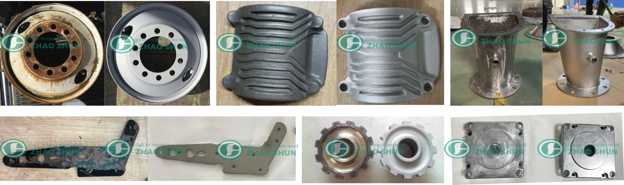 Dịch vụ phun cát khô bề mặt kim loại
