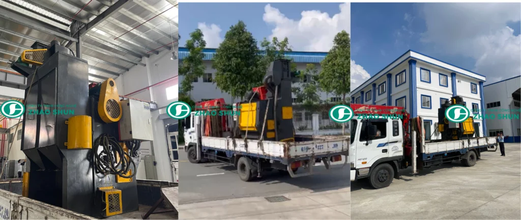 Bàn giao máy phun bi q326