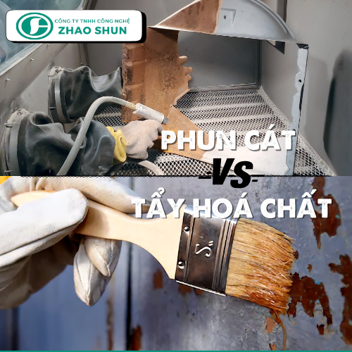Lựa chọn bắn cát hay tẩy hoá chất