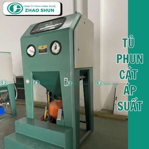 Tủ phun cát áp suất làm sạch nhanh, mạnh mẽ